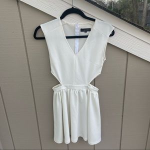 MISSGUIDED White Dress with Cutouts